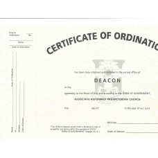 Certificate of Deacon Ordination 