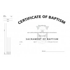 Certificate of Adult Baptism